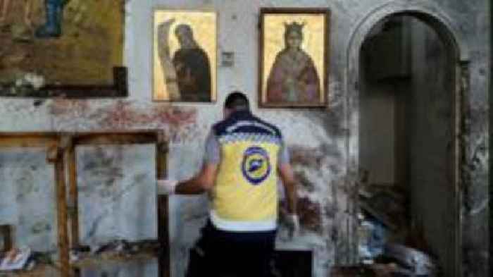 Suicide bombing at Damascus church kills 20, authorities say