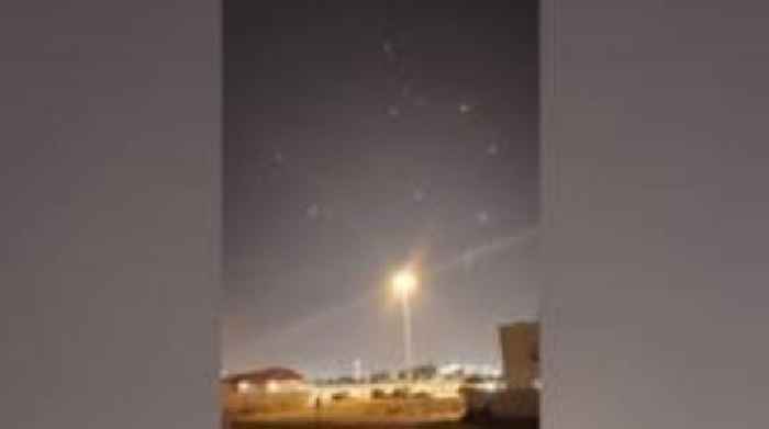 Watch: Air defences over Qatar as Iran attacks US airbase