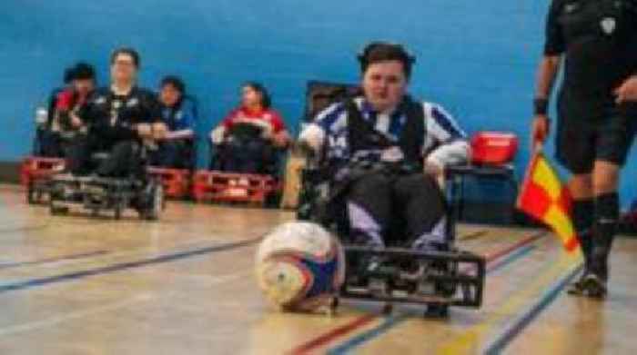 Powerchair footballers competing on world stage