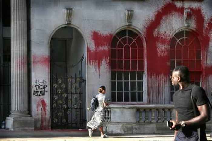 Palestine Action: Invesco office attacked in latest red paint vandalism