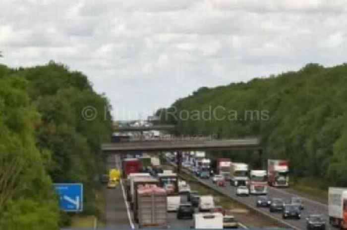 Live M6 updates as gridlock in North Staffordshire after crash and truck fire
