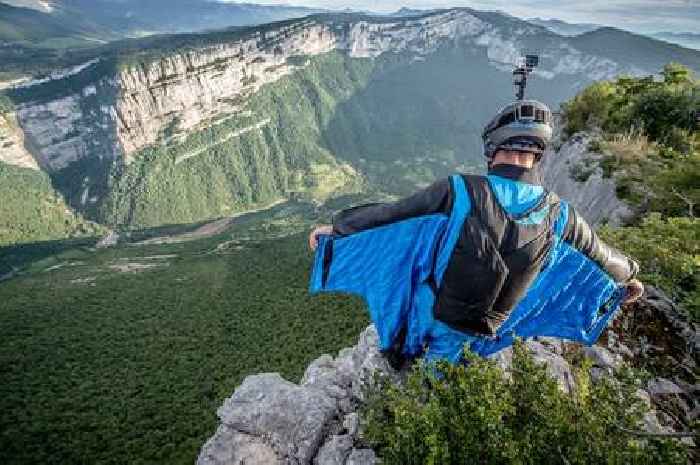 What is wingsuit flying as Scot tragically dies in Swiss Alps base jump