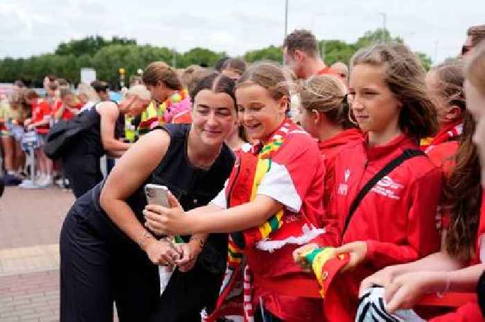 Wales fans give team wonderful send off for Euro 2025 at Cardiff Airport