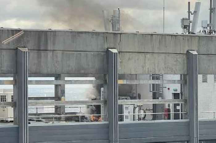 Birmingham Holiday Inn Express fire on hotel rooftop as firefighters rush to Snowhill scene