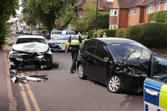 Police hunt Birmingham hit-and-run driver who left multi-car crash scene that closed Northfield road