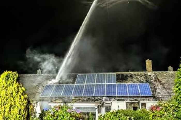 Fire destroys solar-panelled home in Bodmin