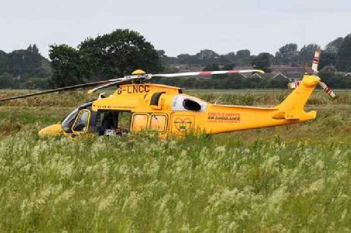 Woman airlifted to hospital following crash near Louth