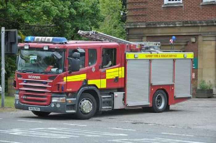 Chobham Common closure live updates as road shut due to fire