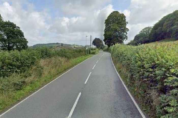 Man in hospital after crash between van and motorcycle