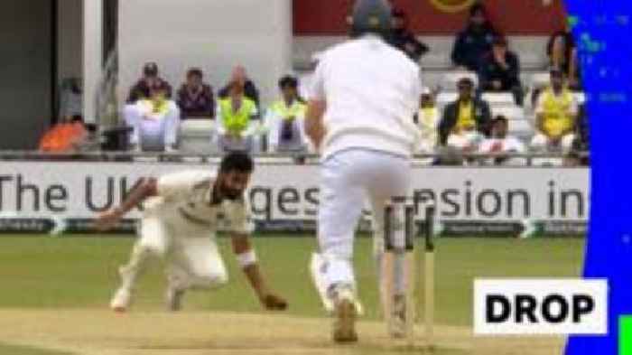 Crawley survives after being dropped by Bumrah on 42