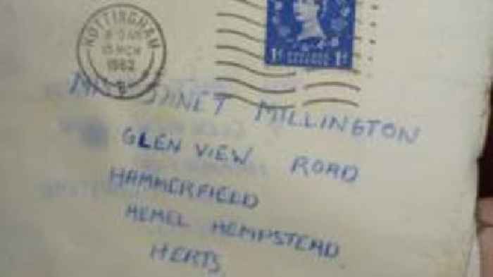 Bundle of 1962 letters recovered from a canal