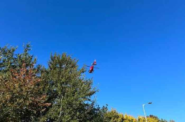Woman in Royal Stoke after '40ft fall' as air ambulance sent to beauty spot