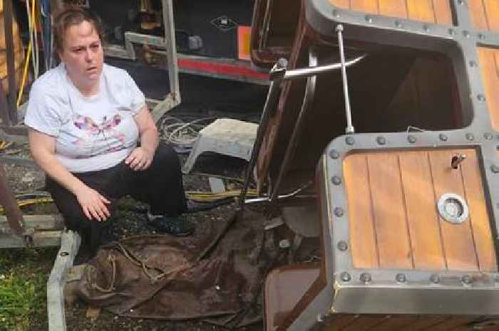 Woman and child 'grateful to be alive' after rollercoaster cart derails at Welsh funfair