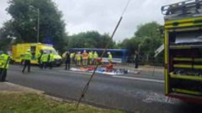 Bus carrying college students crashes into river
