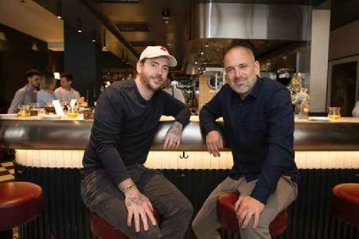 Chef Tom Sellers interviews former England player Joe Cole
