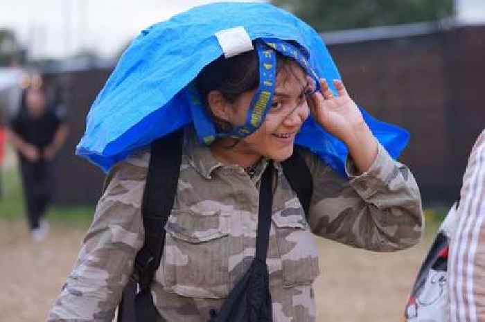 Glastonbury Festival weather latest as revellers shelter