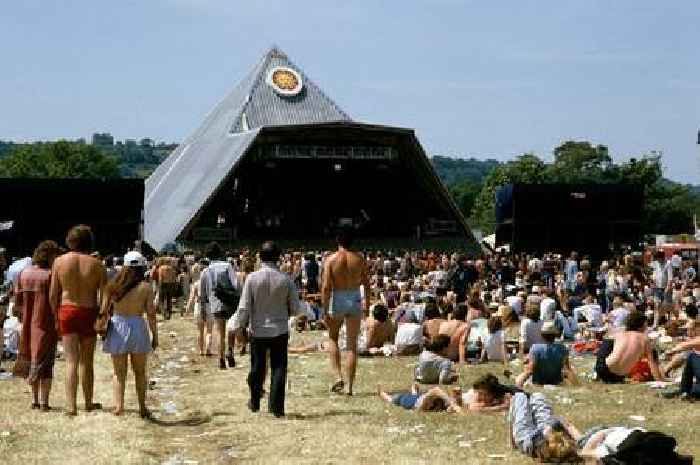 Glastonbury's famous Pyramid Stage once burnt down just days before the event