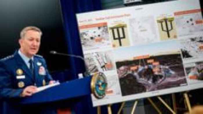 Watch: Pentagon shows test footage of 'bunker busters' used in Iran