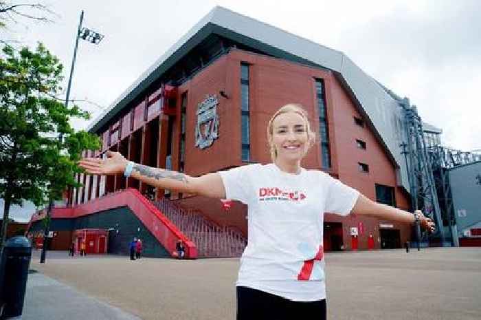 Ayr funeral arranger abseils 100ft down Anfield Stadium to highlight 'life changing' experience