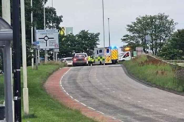 Edinburgh road blocked off as emergency services rush to scene
