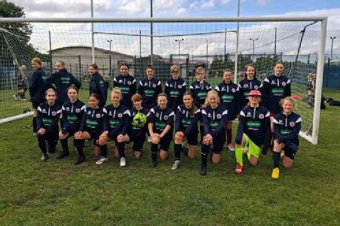 Young Linlithgow footballers receive new training jackets thanks to Specsavers