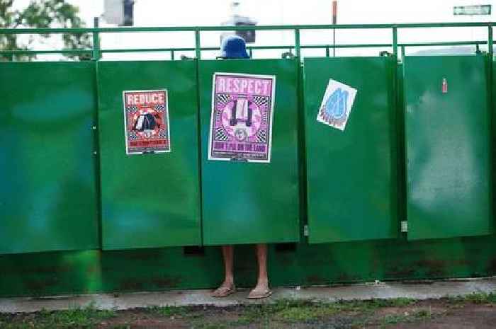 Giant boombox toilet co-designed by Sir Rod Stewart unveiled at Glastonbury