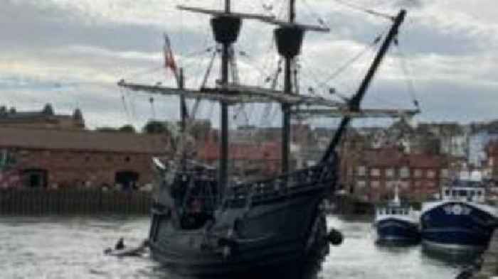 Replica Spanish galleon arrives on Yorkshire coast