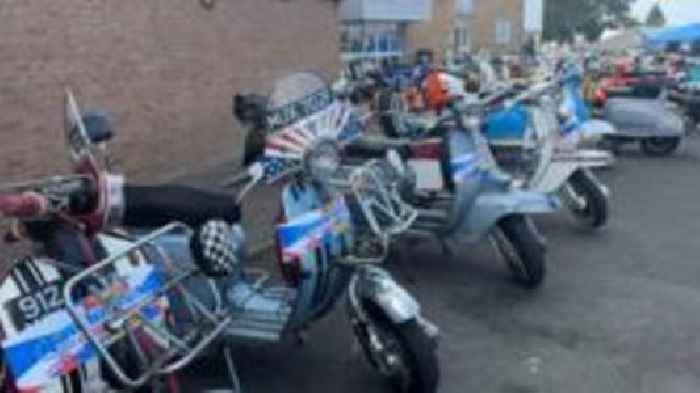 Why are Lambretta scooter fans riding to Ayr?