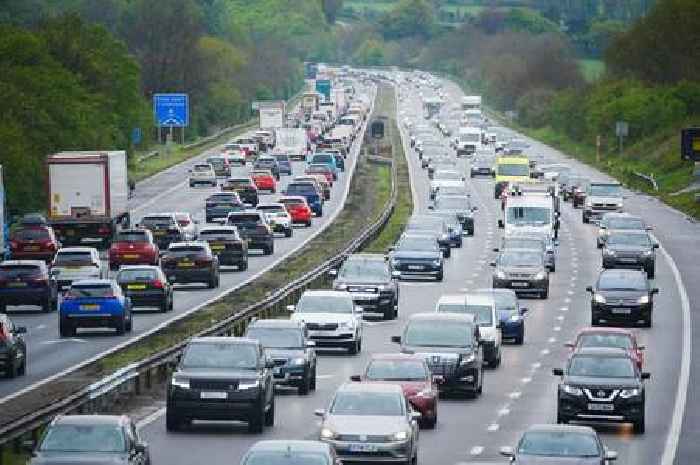 M5 damaged by fuel spillage from overturned lorry