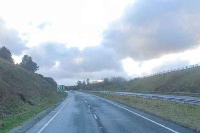 A30 crash leaves biker seriously injured