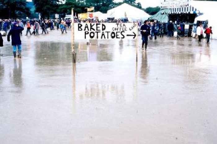Glastonbury Festival's wildest weather with mudpath of doom
