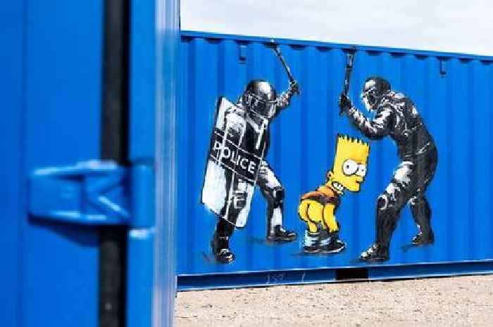 The Rebel Bear's cool street art on show for a day at West Lothian industrial estate