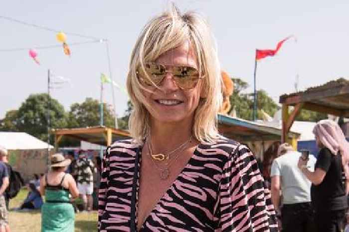 Zoe Ball spotted holding hands with Fatboy Slim lookalike at Glastonbury Festival