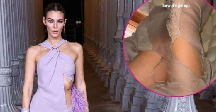 Leonardo DiCaprio's Girlfriend Vittoria Ceretti Has Major Wardrobe Malfunction at Jeff Bezos and Lauren Sánchez's Wedding: See Her Ripped Gown