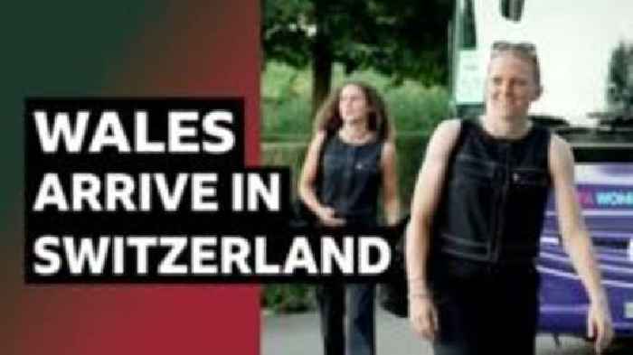 Wales arrive at Swiss base for Euros