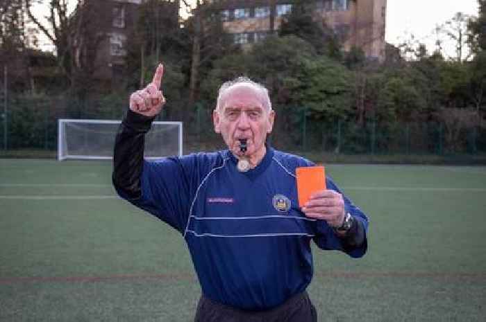 UK's oldest ref says 'age is just a number' as he's still officiating games aged 92