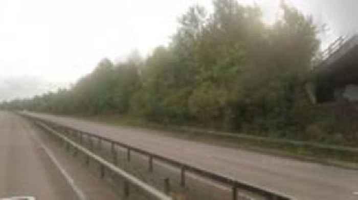 Road closed after single-vehicle crash