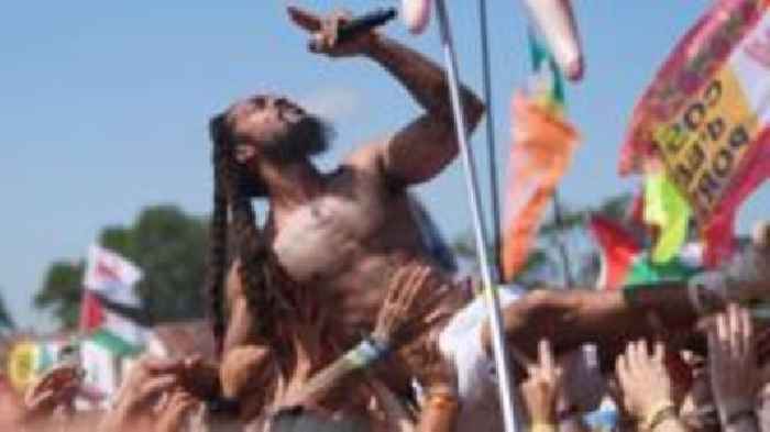 Suffolk rapper being investigated by police for Glastonbury chants