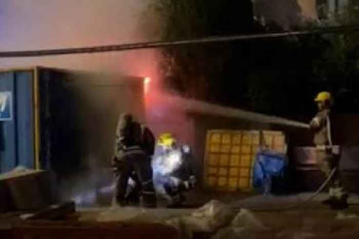 Fire crews called to shipping container blaze in Bristol city centre