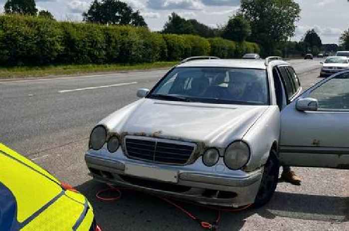 Mercedes that had been driven to the moon and back 'stolen after M6 police stop'