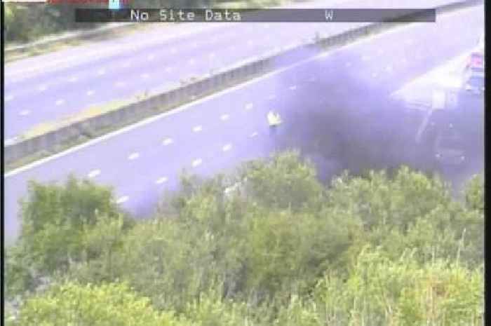 M5 traffic live: Vehicle fire closes motorway in Somerset