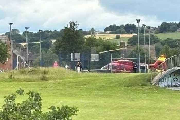 Live updates as 'police everywhere' and air ambulance lands in field