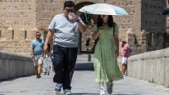 'A little bit melting': Intense heat across Europe