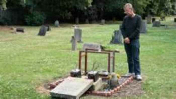 'Vandals have destroyed our family grave'
