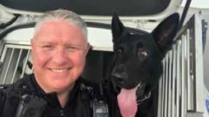 Police dog 'will never be forgotten' after death