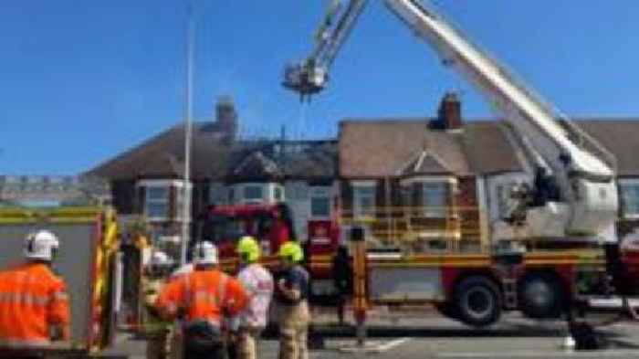 Firefighters tackle house blaze in Cleethorpes