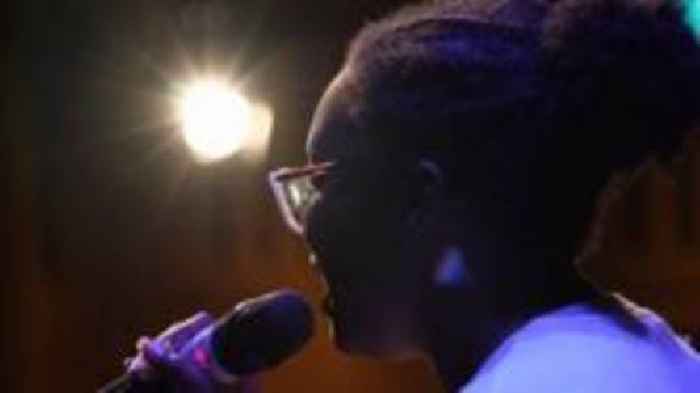 Young musicians make a scene at open mic night