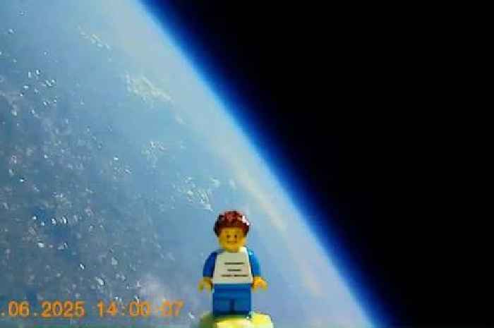 Lego man sent into space for school project