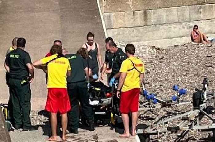 Woman rescued from sea in Sidmouth following 'medical episode'