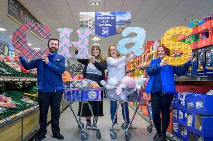 Aldi’s Supermarket Sweep challenge giving customers chance to raise funds for Children’s Hospices Across Scotland